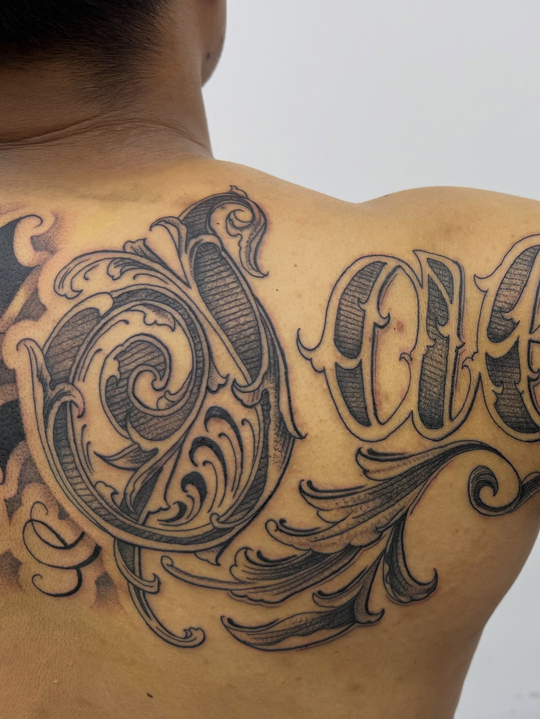 Tattoo by @que.sera8 β lettering_script, ornamental