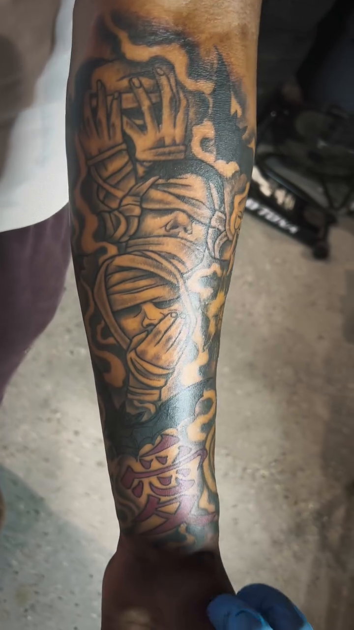 Tattoo by @mazeink_ — black_and_grey, realism