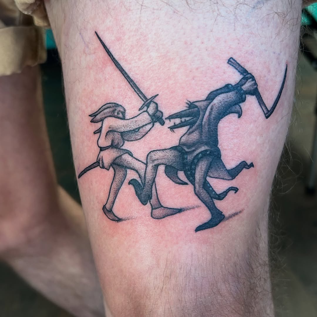 Tattoo by @inkbybray — illustrative, black_and_grey