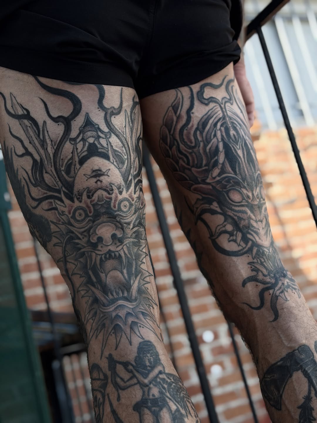 Tattoo by @blightttattoo — japanese_irezumi, black_and_grey