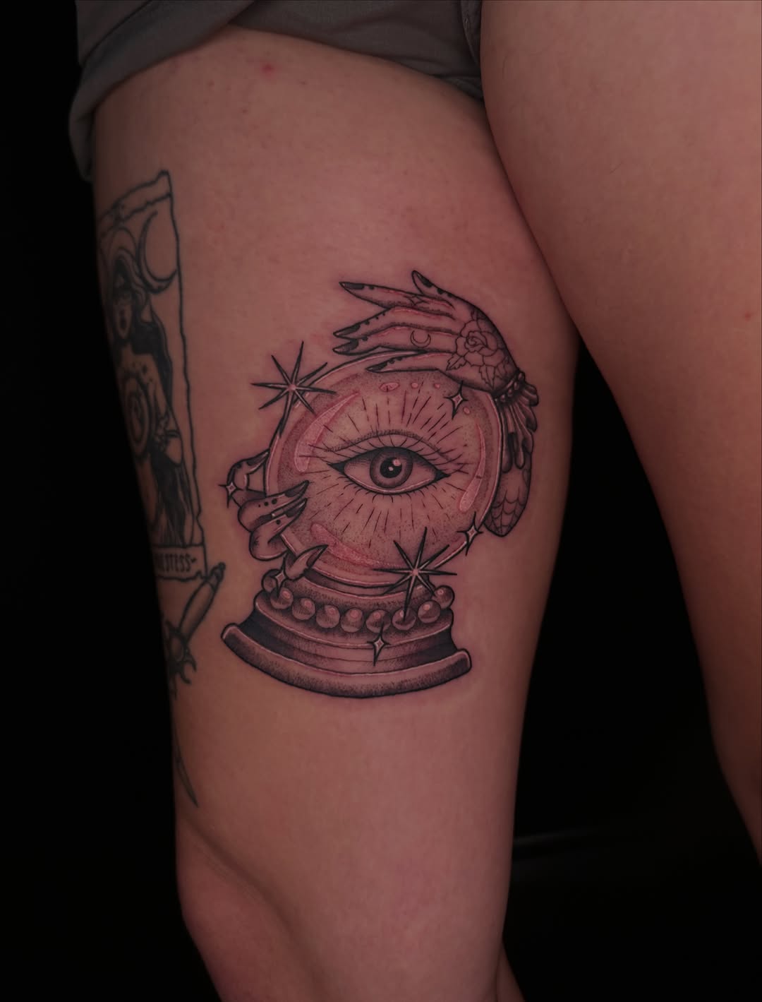 Tattoo by @inkedbyjoie — black_and_grey, ornamental