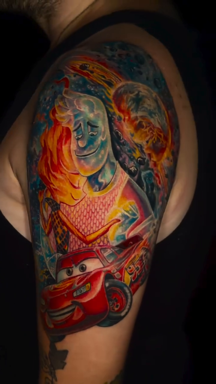 Tattoo by @jamesmoyertattoos โ new_school, realism