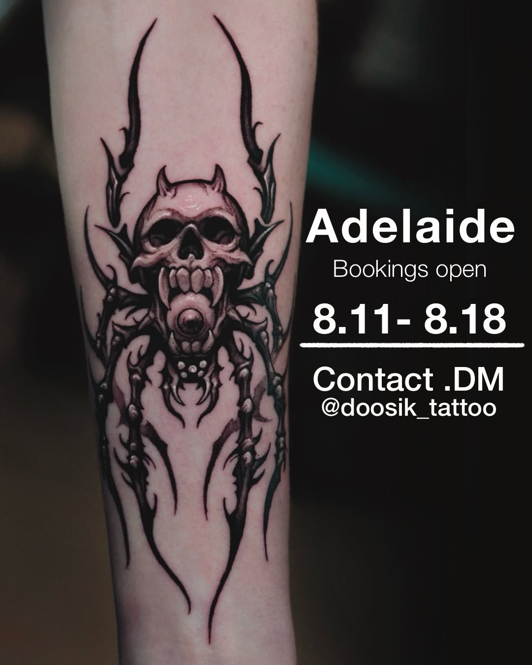 Tattoo by @doosik_tattoo โ dark_realism, blackwork