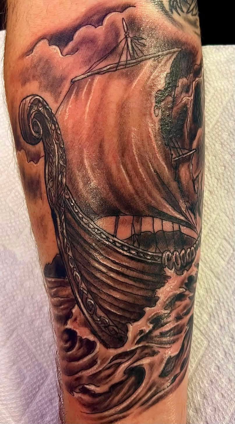 Tattoo by @classiccustomtattooing — realism, black_and_grey