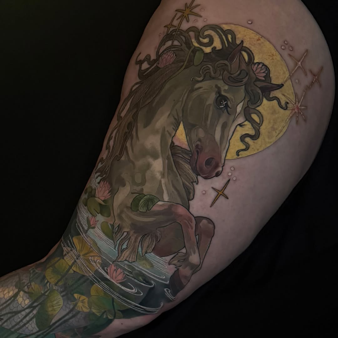 Tattoo by @pigeontattooing — realism, illustrative