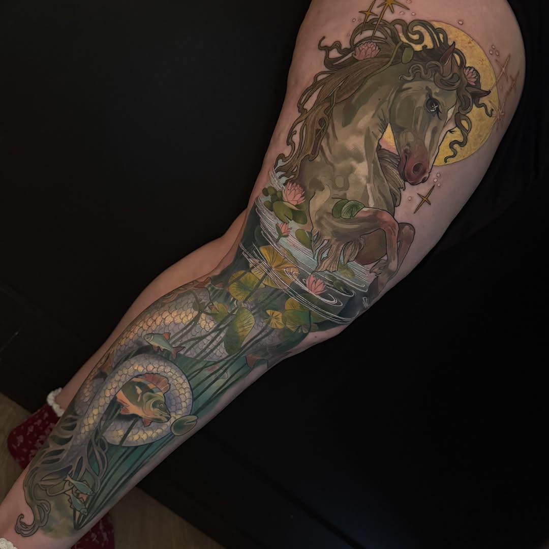 Tattoo by @pigeontattooing — realism, illustrative