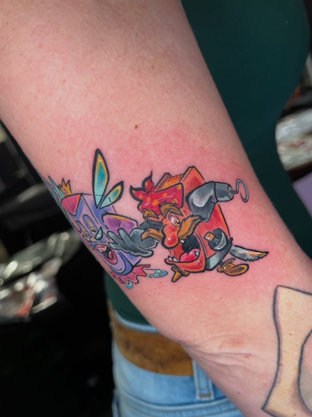 Tattoo by @gameboycolortattoos โ new_school, anime