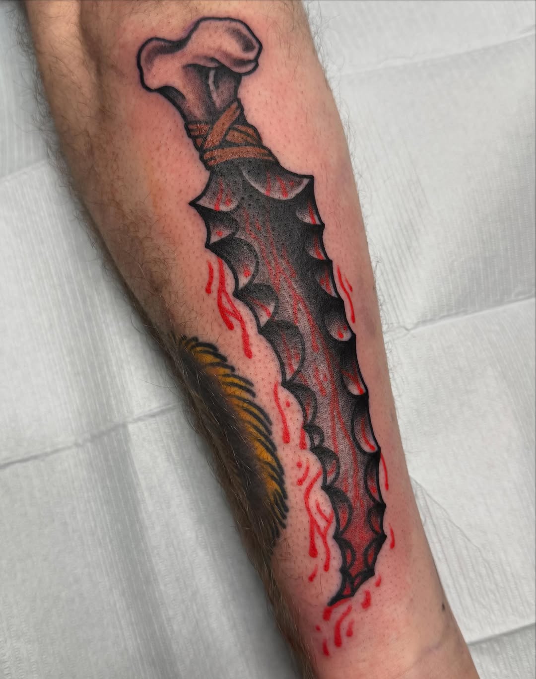 Tattoo by @crookedrain_crookedrain โ american_traditional, black_and_grey