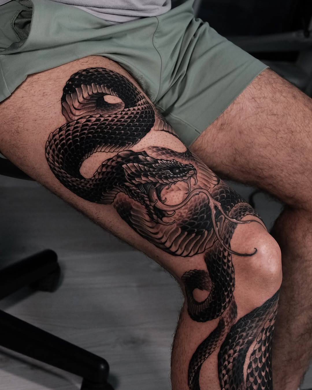 Tattoo by @eugenetattoo — realism, black_and_grey