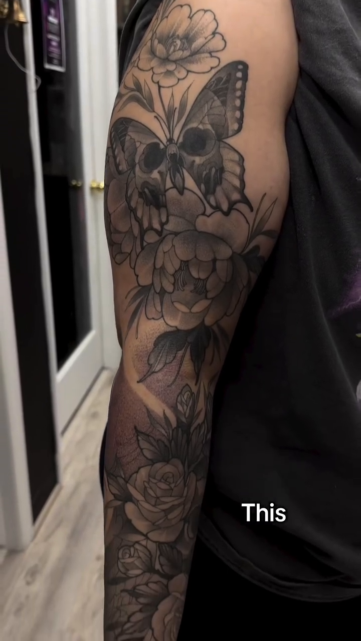 Tattoo by @sreygun — black_and_grey, realism