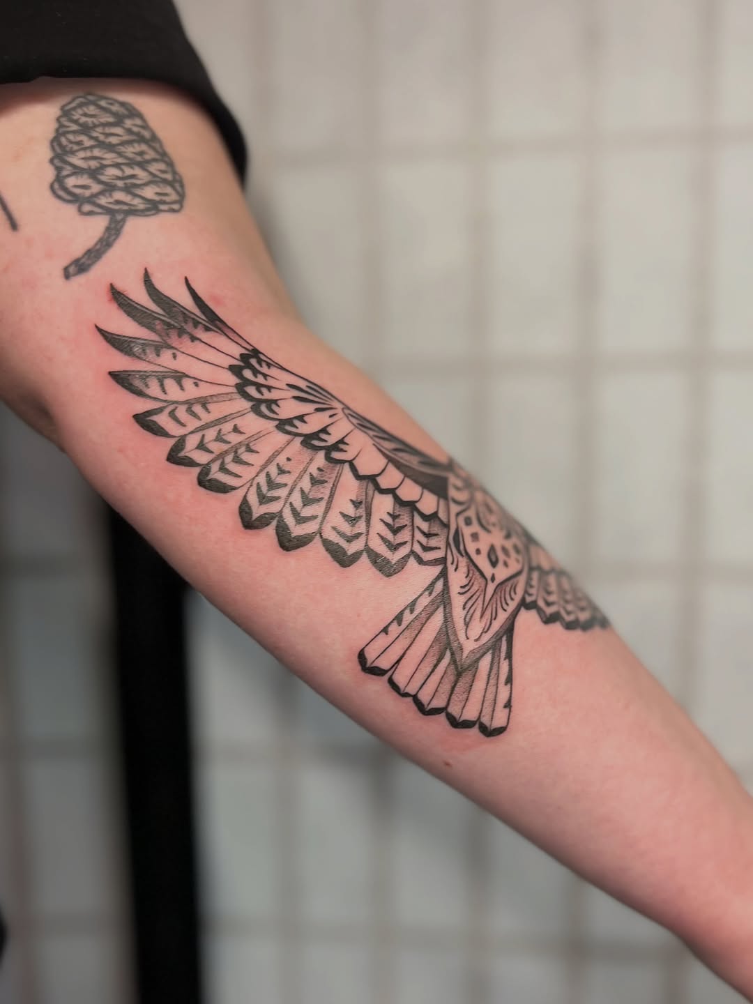 Tattoo by @zoeloutattoo — black_and_grey, illustrative