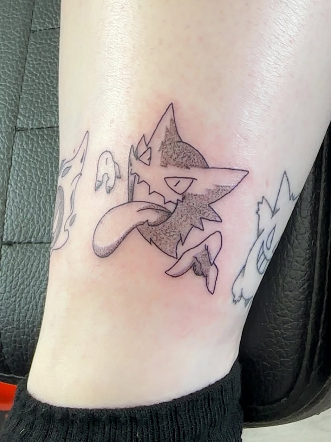 Tattoo by @nunutattoo111 โ anime, black_and_grey
