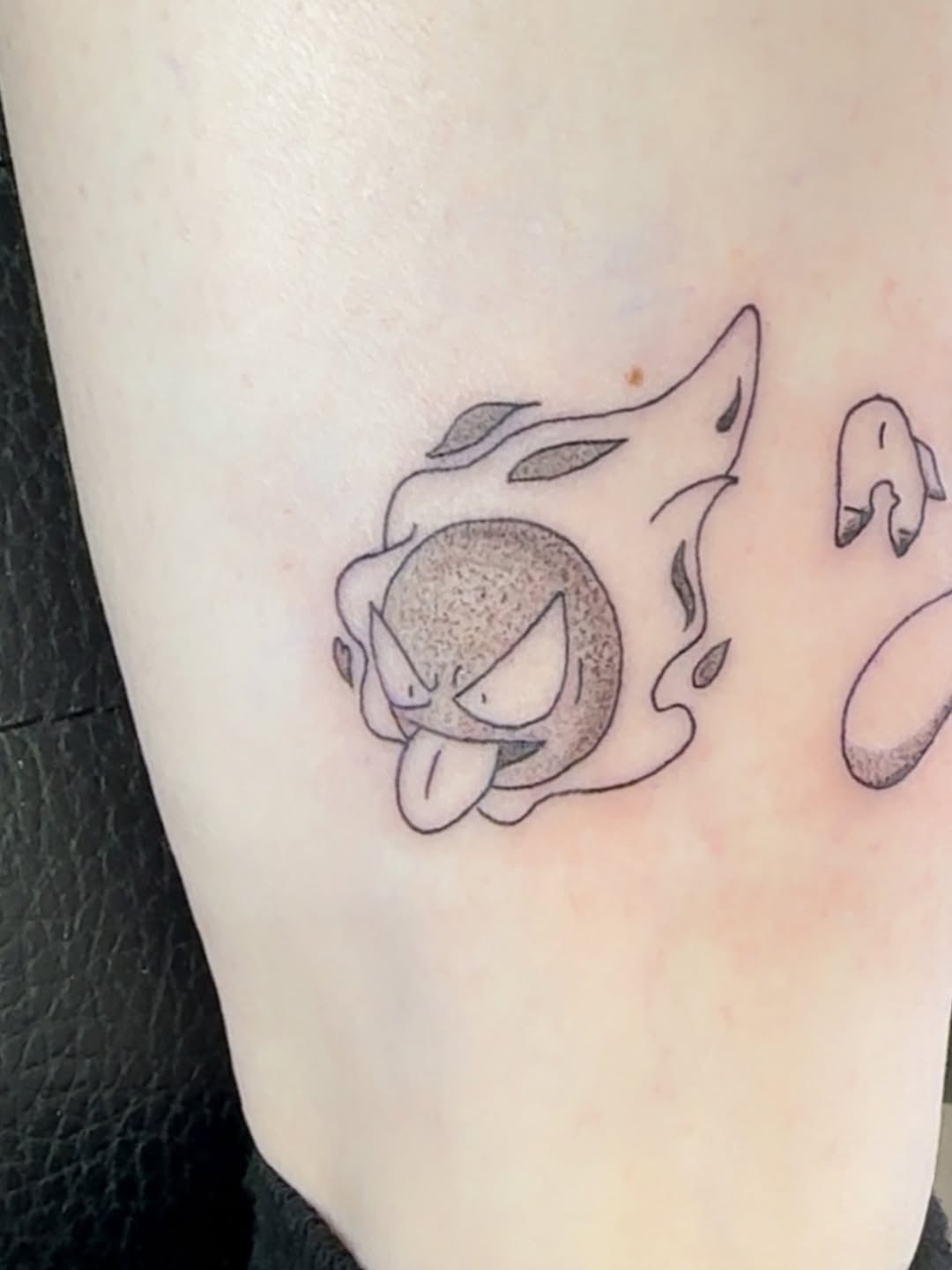 Tattoo by @nunutattoo111 โ anime, black_and_grey