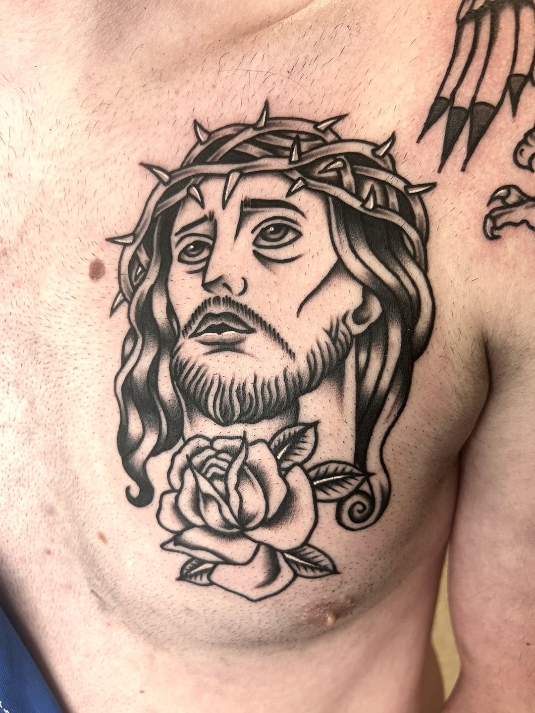 Tattoo by @dylanjamestattooer — american_traditional, black_and_grey