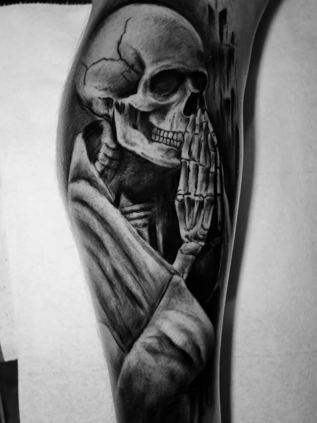 Tattoo by @luispereyra.tattoo β realism, black_and_grey