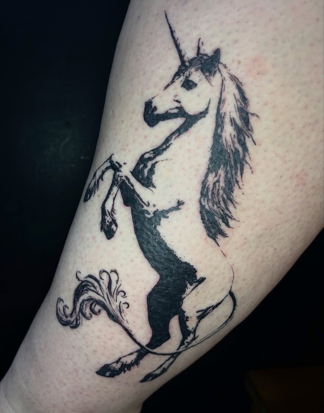 Tattoo by @whatashame.tattoos — blackwork, illustrative
