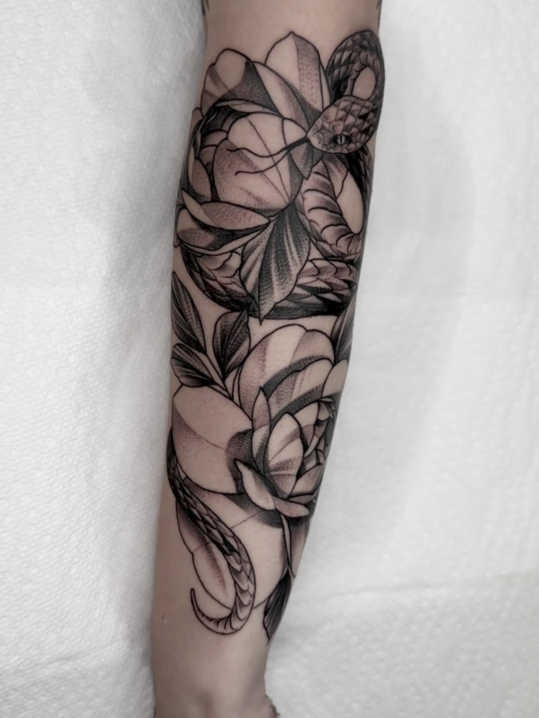 Tattoo by @mattoo33 โ black_and_grey, realism