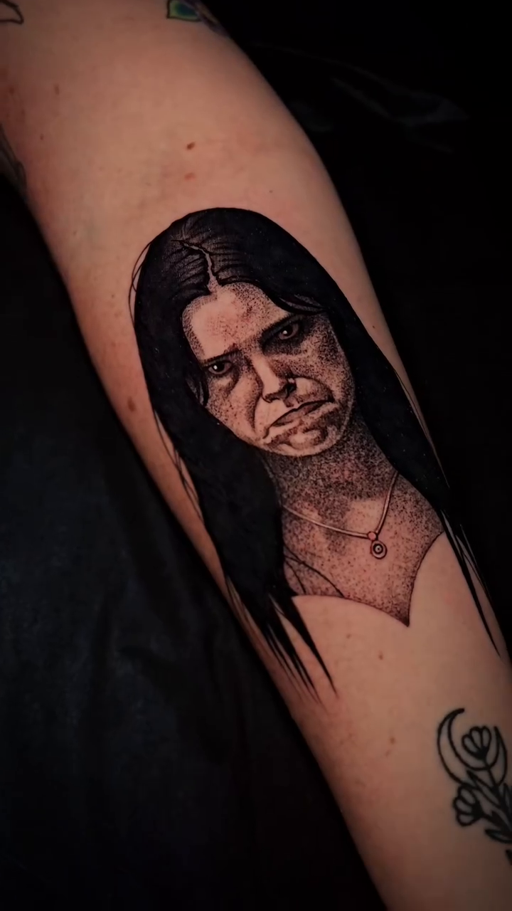 Tattoo by @grxy.tattoo — realism, dotwork