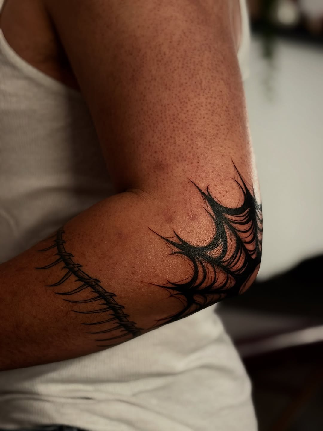Tattoo by @inkbymiso — blackwork, tribal