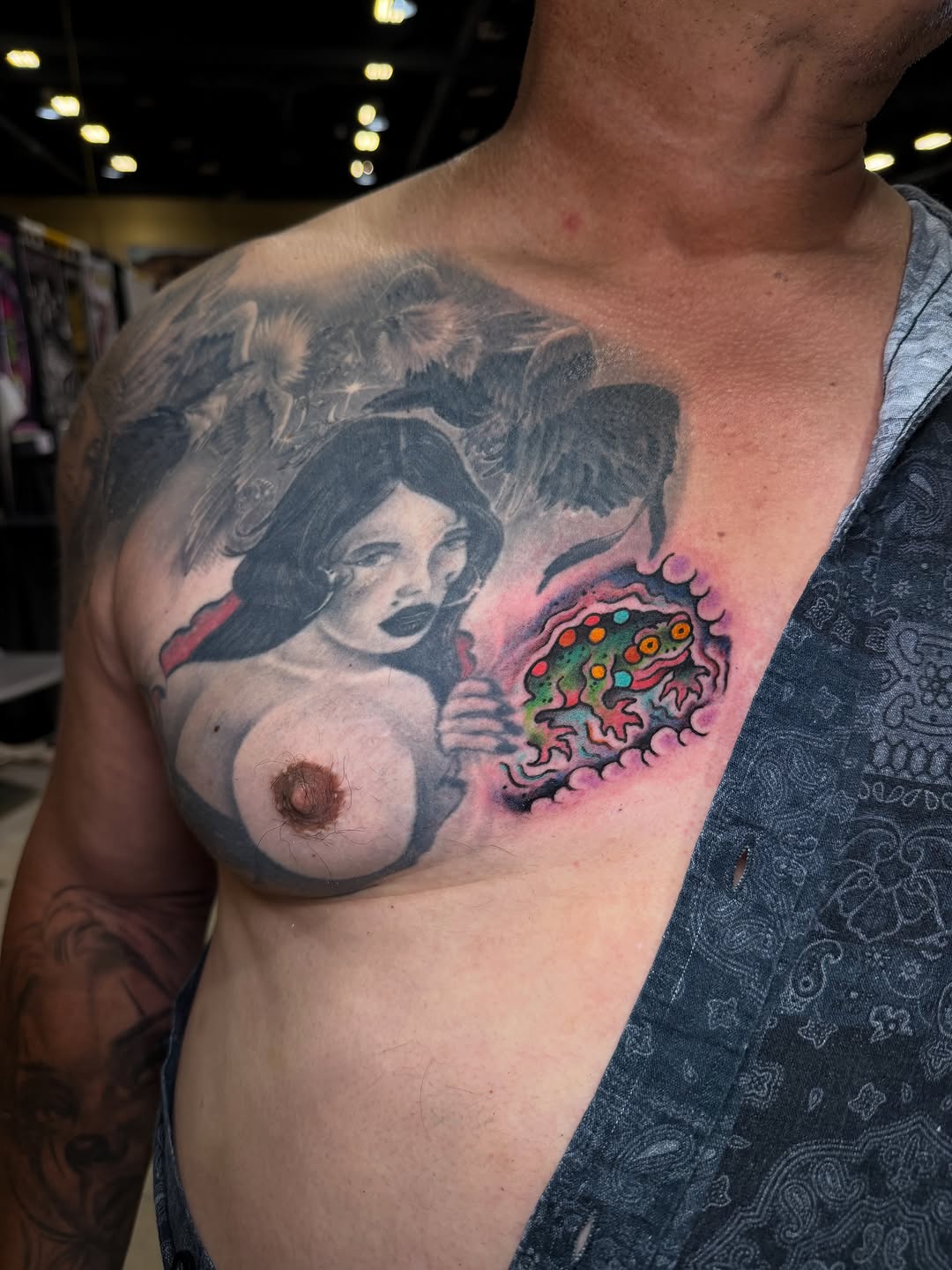 Tattoo by @el_chimu — black_and_grey, new_school