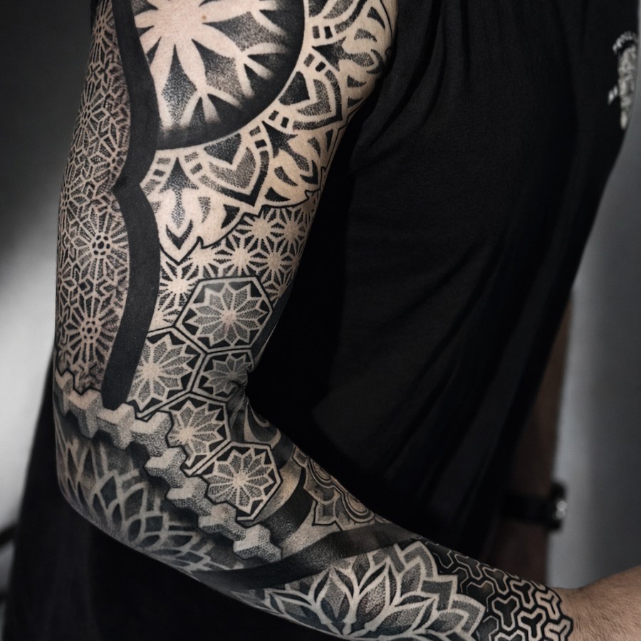 Tattoo by @chessa.marie — geometric, dotwork