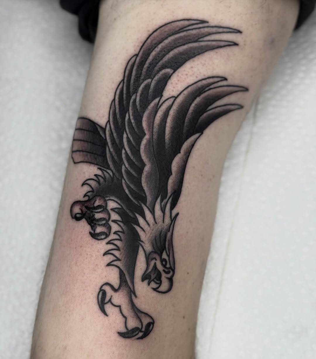 Tattoo by @domlibretti — american_traditional, black_and_grey