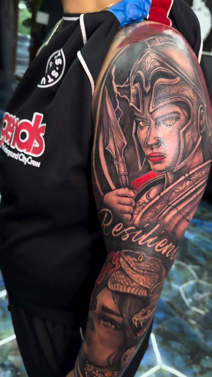 Tattoo by @chrispynotgrilled — realism, black_and_grey