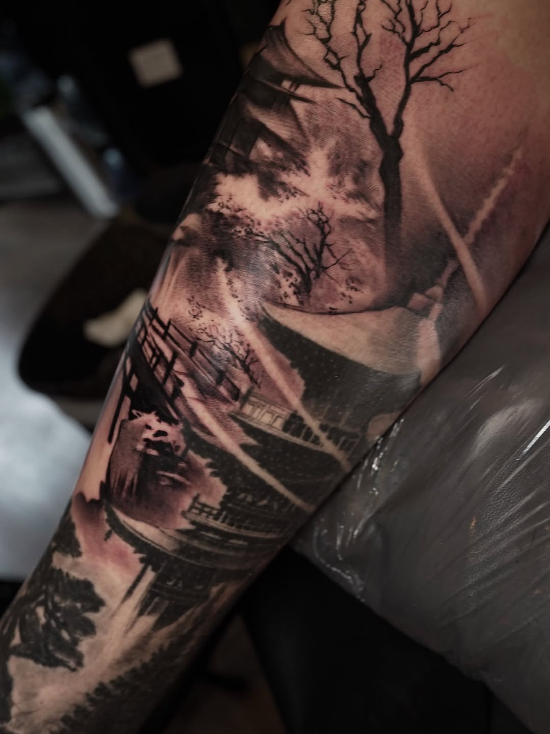 Tattoo by @satchmoe_art — black_and_grey, realism