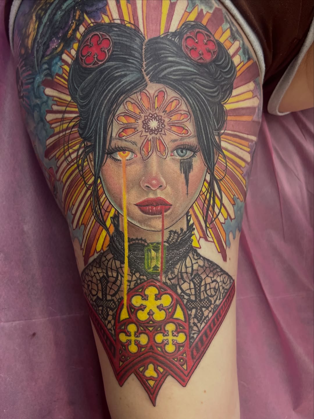 Tattoo by @stevepeacetattoos — realism, neo_traditional