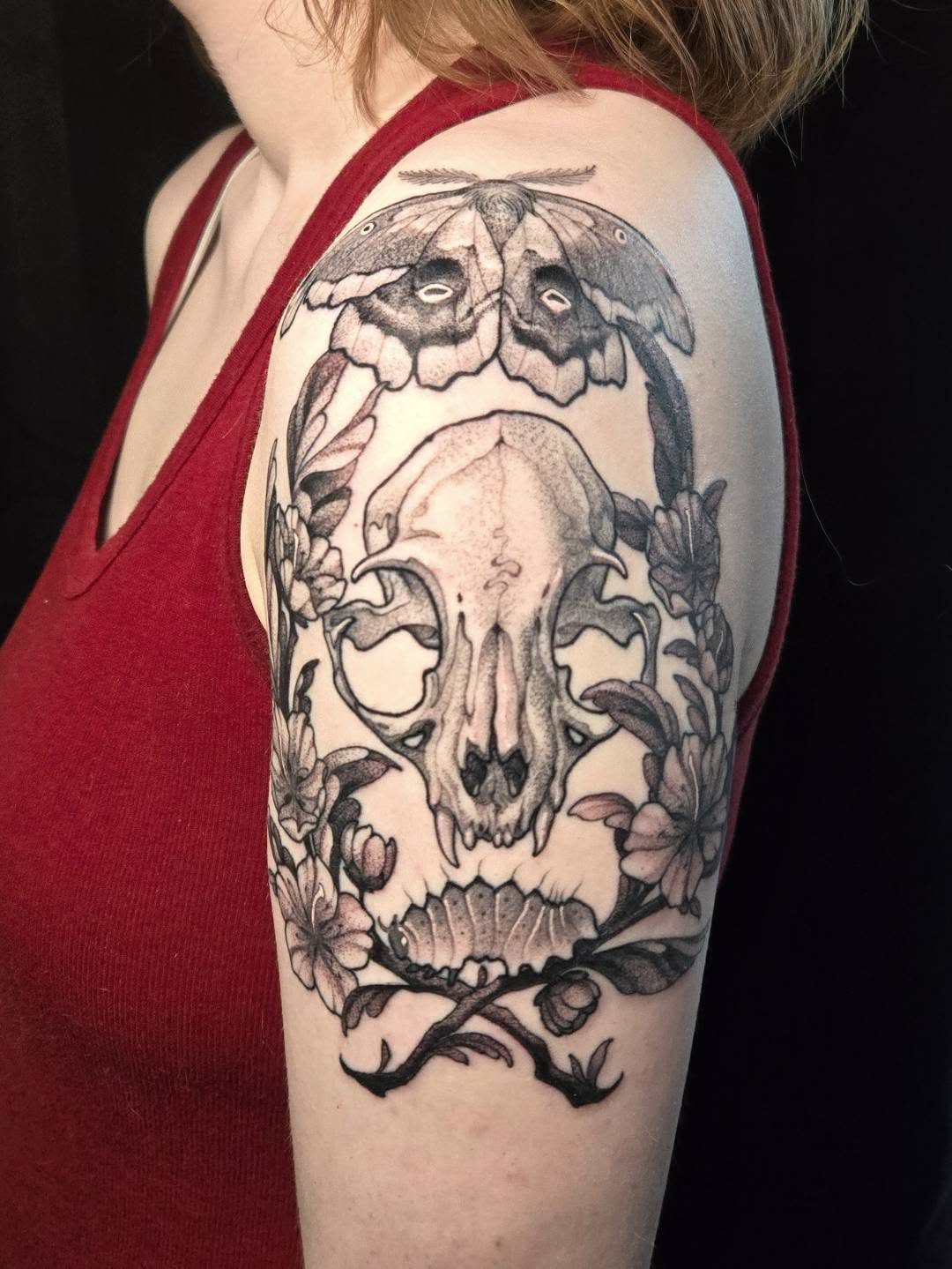 Tattoo by @kristynkayborglum — black_and_grey, realism