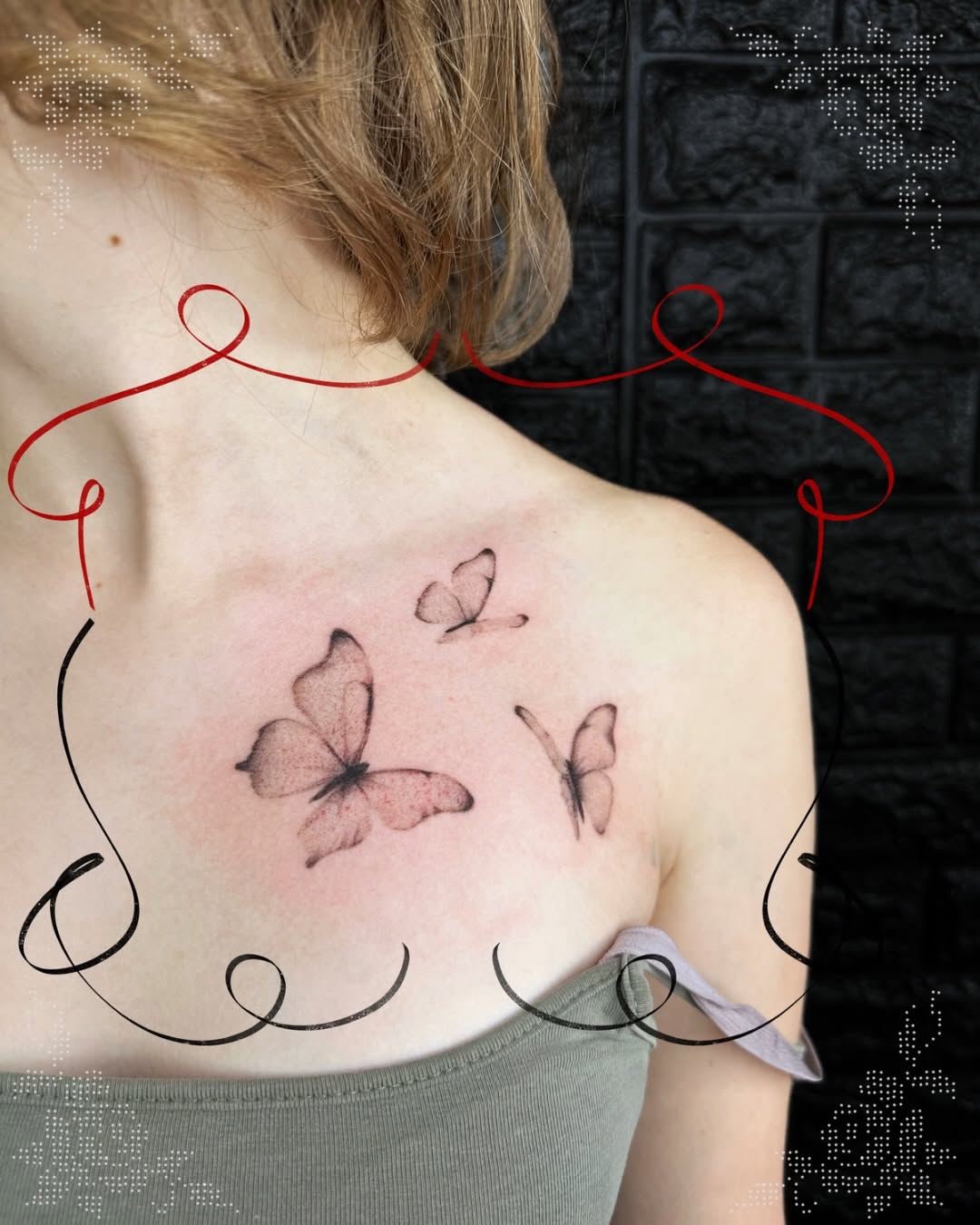 Tattoo by @bbytatts.xn — fine_line, black_and_grey