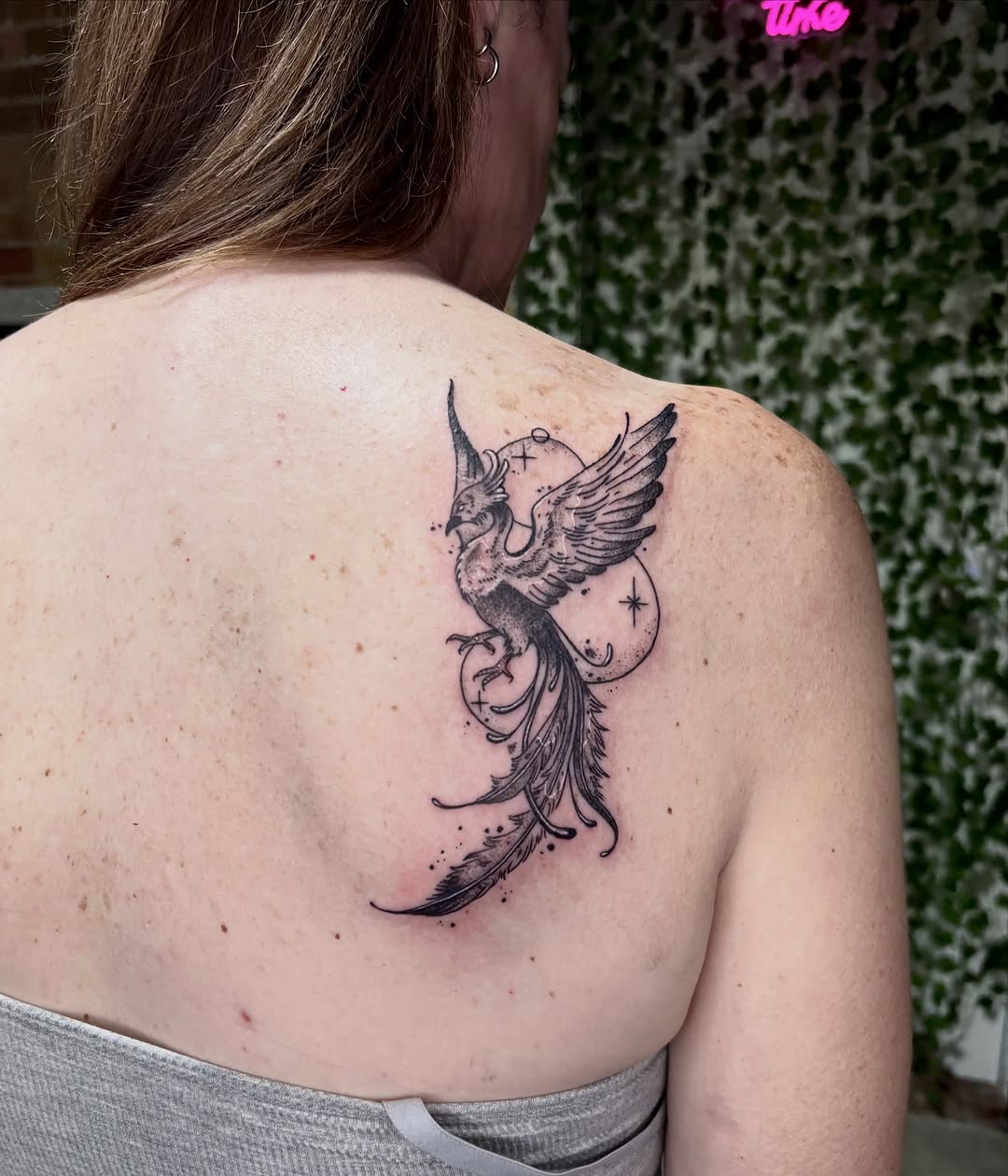 Tattoo by @destiney.tattoos — black_and_grey, fine_line