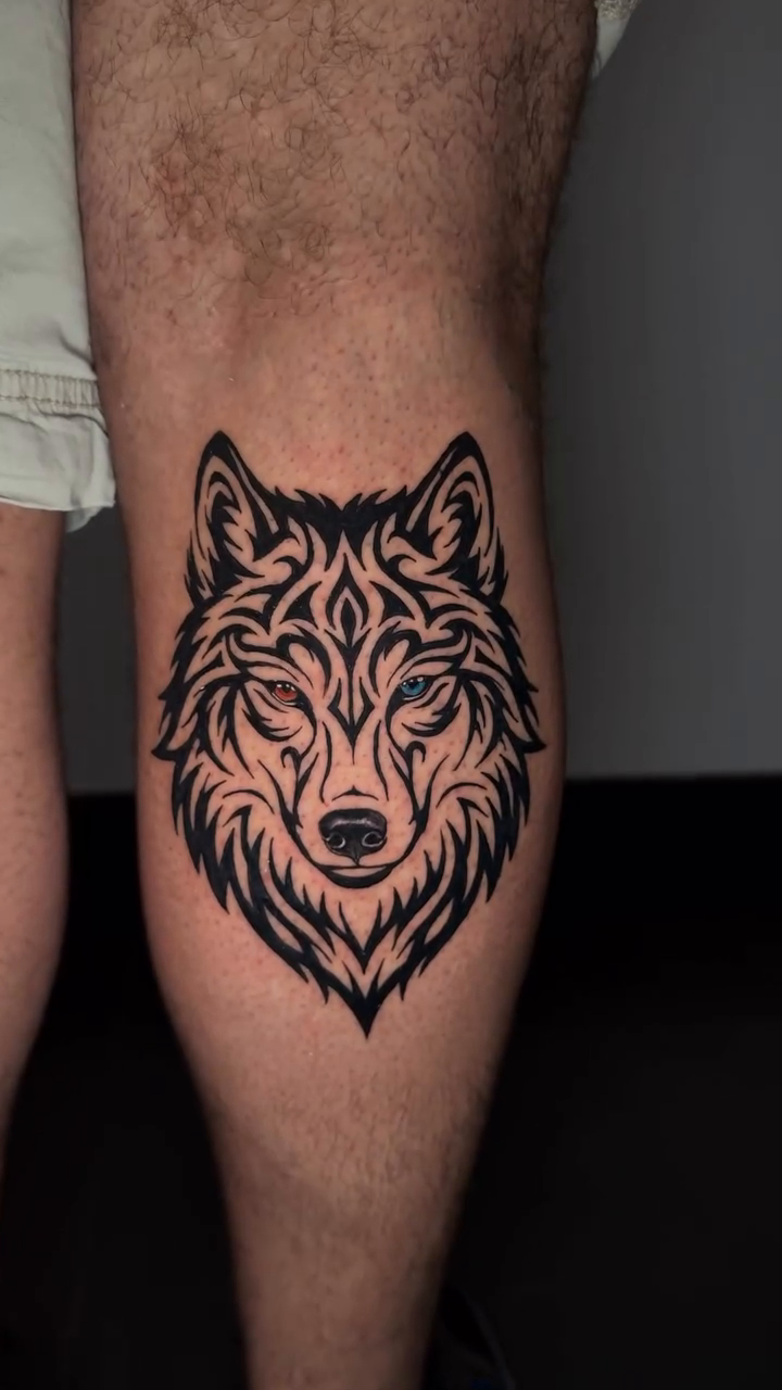 Tattoo by @katherinatattoos — blackwork, geometric