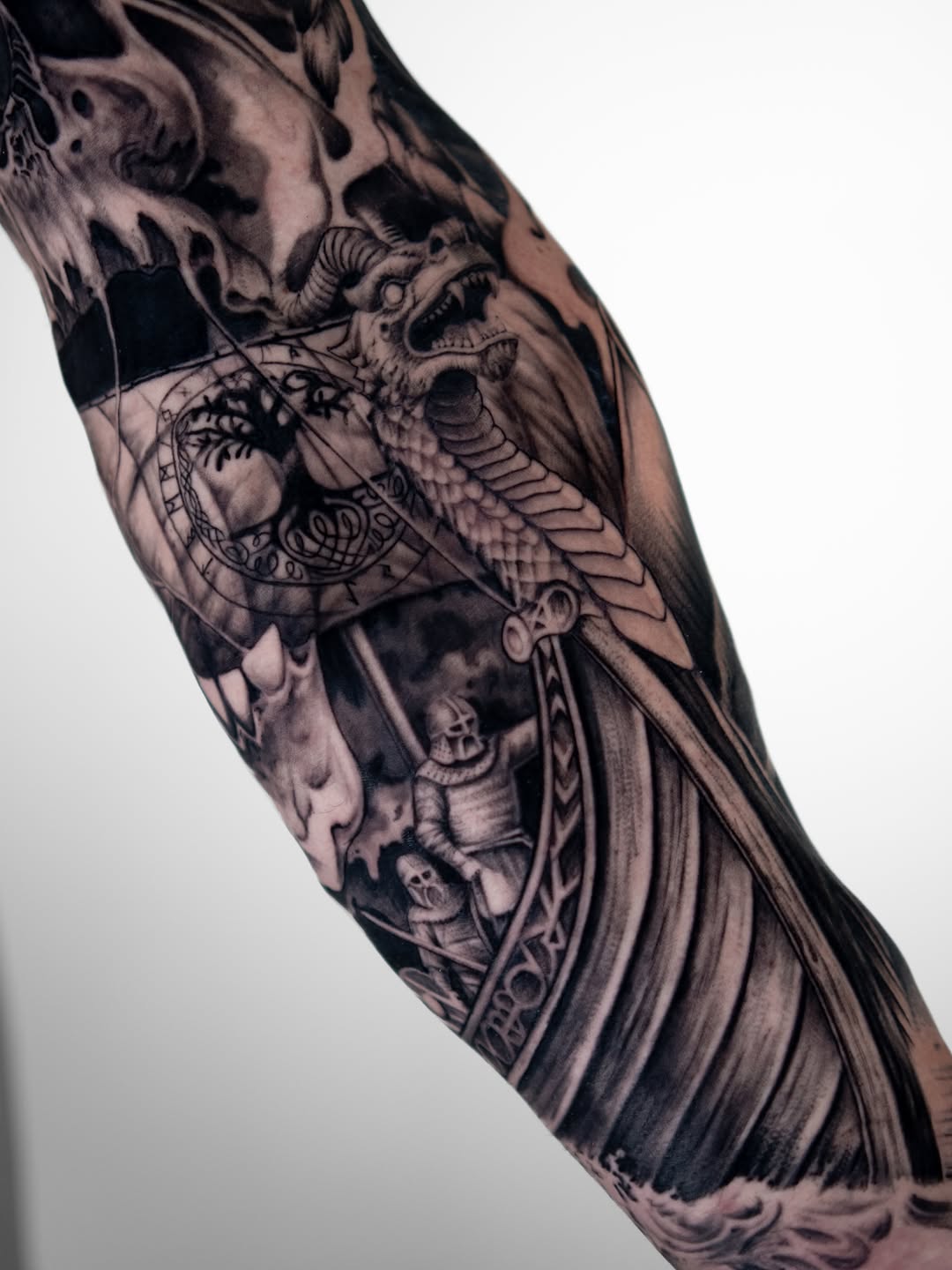 Tattoo by @dosantosink — realism, black_and_grey