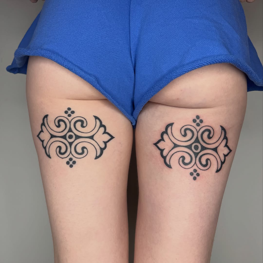 Tattoo by @microwave.00 — ornamental, blackwork