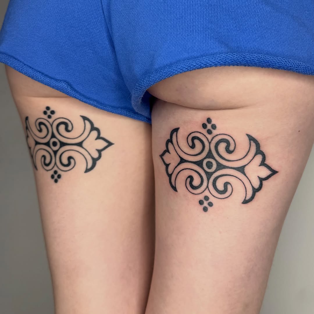 Tattoo by @microwave.00 — ornamental, blackwork
