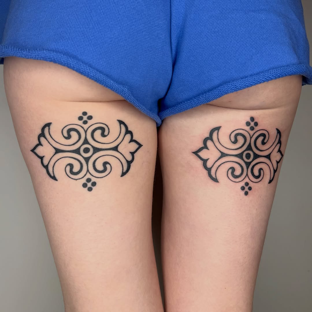Tattoo by @microwave.00 — ornamental, geometric