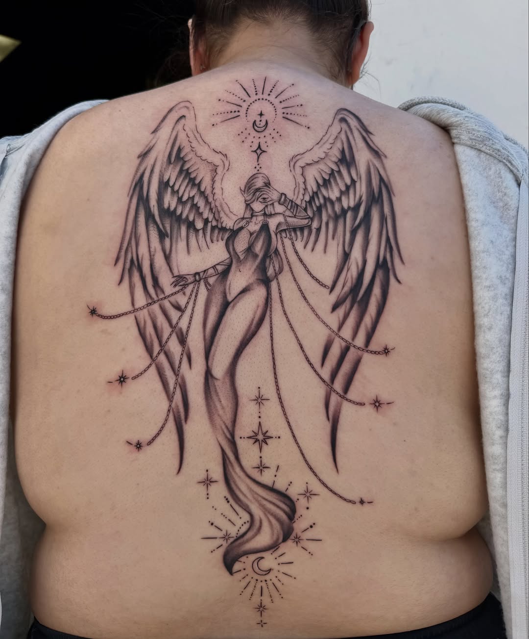 Tattoo by @inkskilla — black_and_grey, fine_line