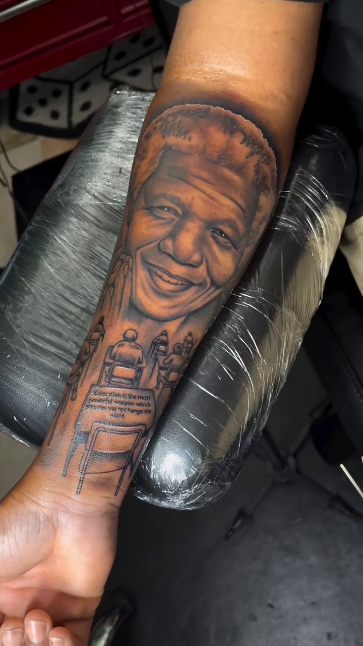 Tattoo by @two.tatted — realism, black_and_grey