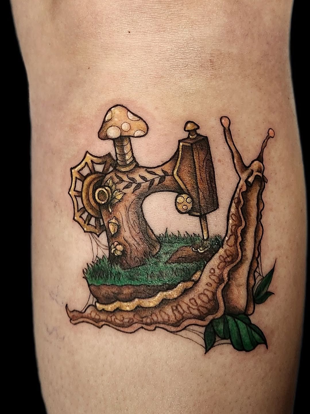 Tattoo by @ladymonsterfacetattoos — illustrative, new_school