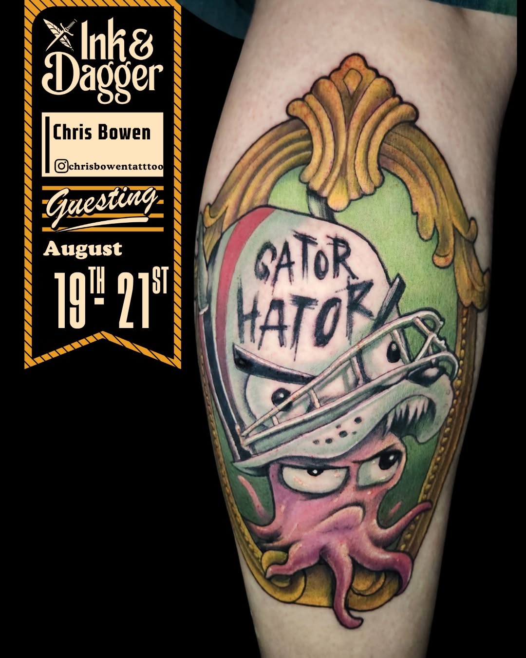 Tattoo by @chrisbowentattoo — new_school, illustrative