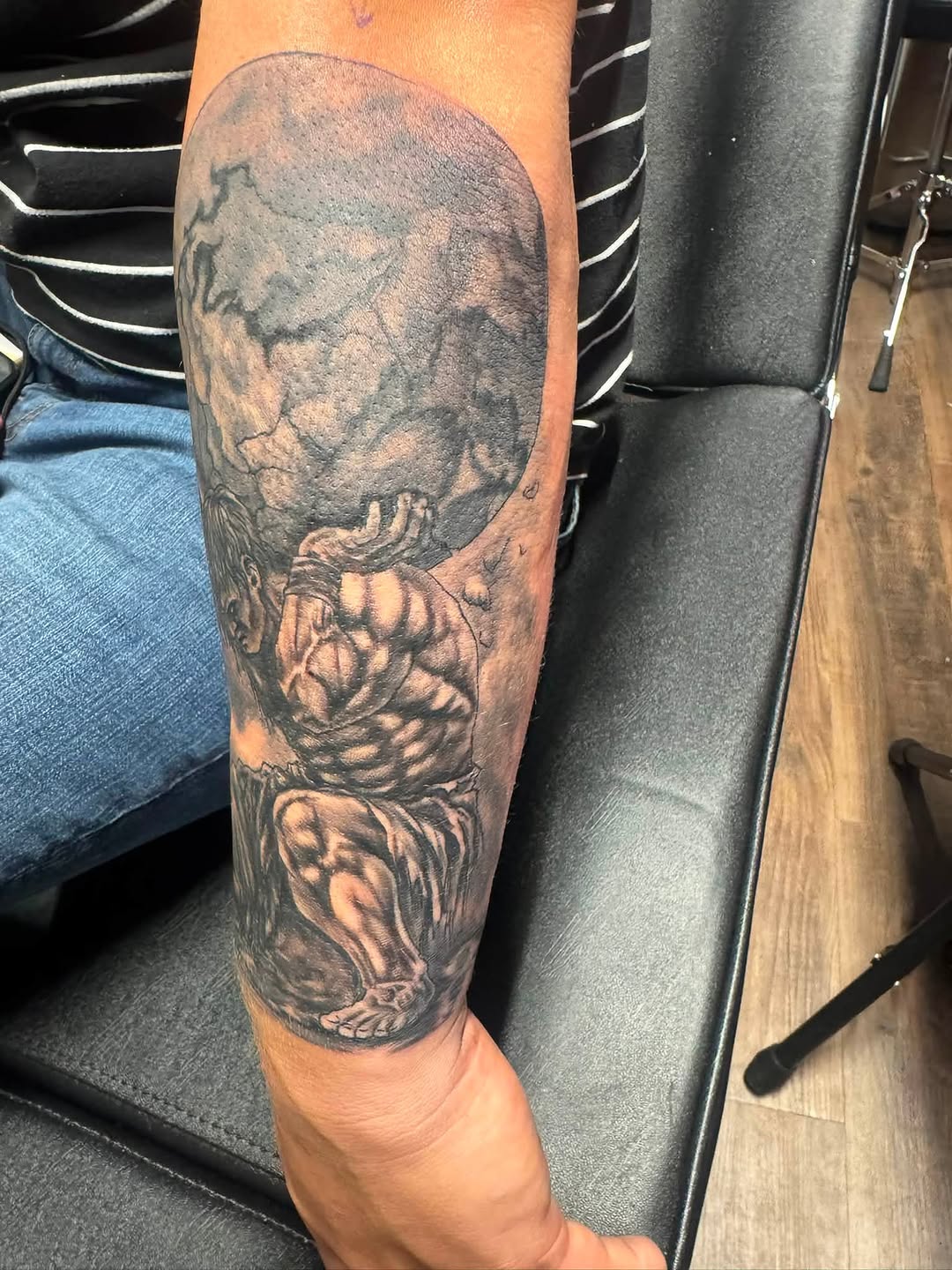 Tattoo by @sheffieldink — realism, black_and_grey