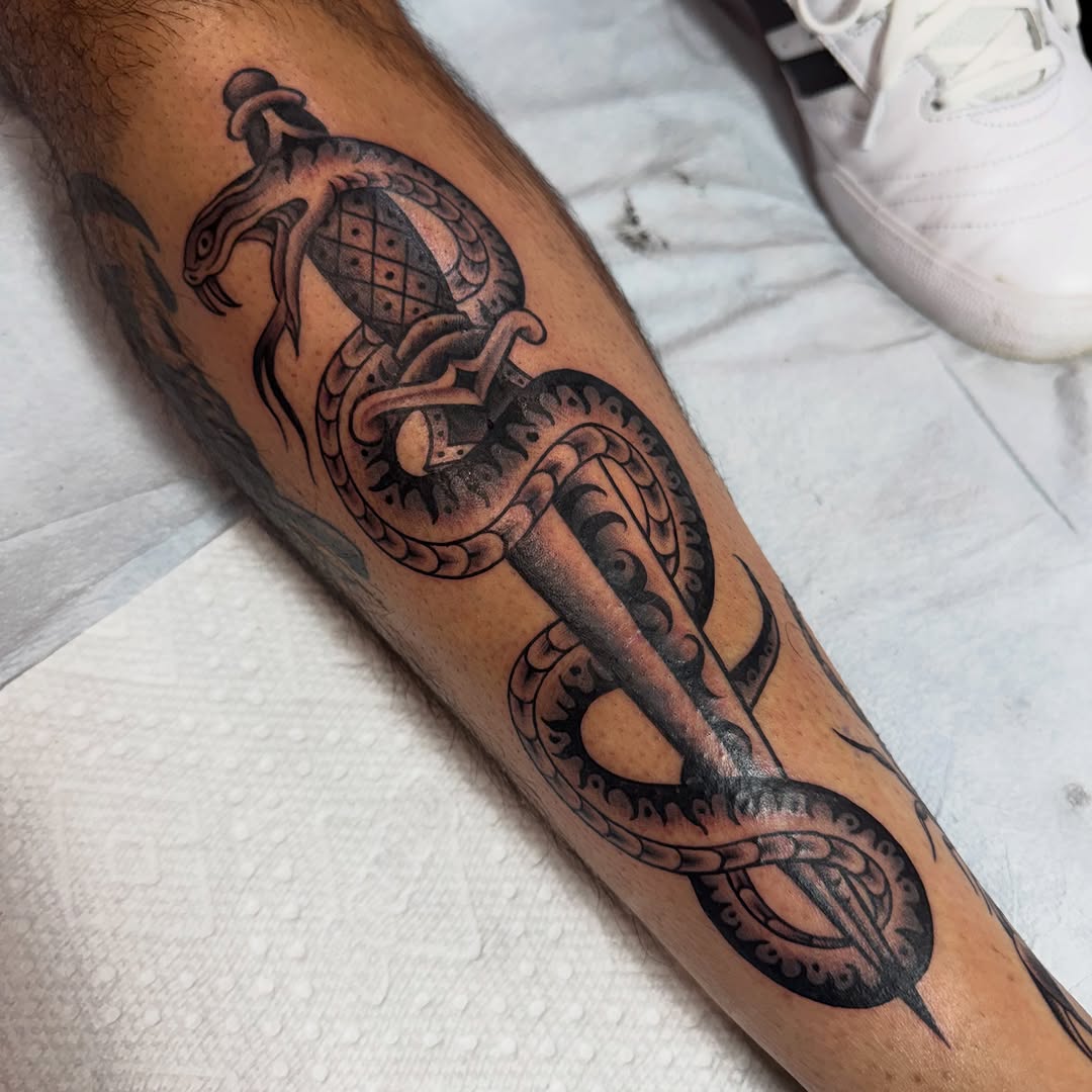 Tattoo by @aintnothinbutagthang817 β american_traditional, black_and_grey