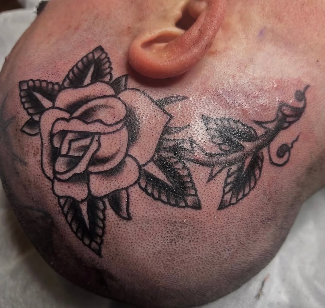 Tattoo by @max_aaron_tat2 — american_traditional, black_and_grey