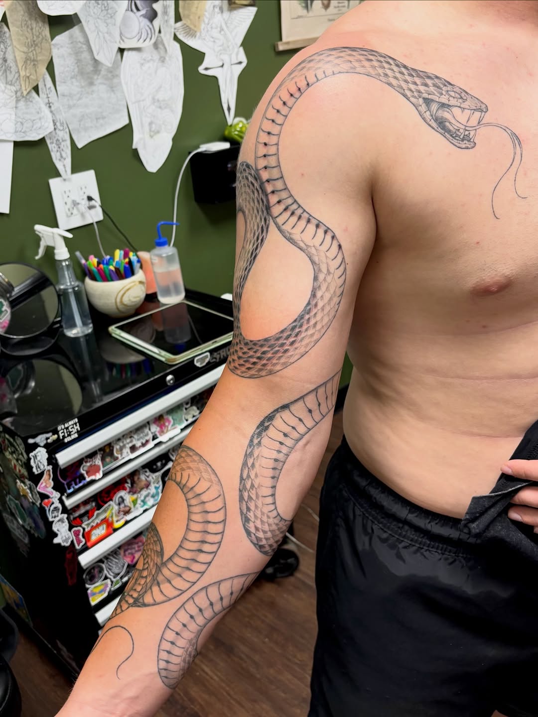 Tattoo by @sydhonn — black_and_grey, realism