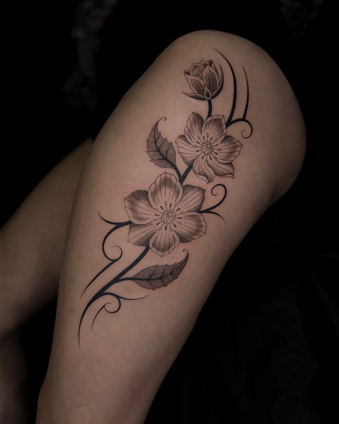 Tattoo by @jakeryantats — black_and_grey, fine_line