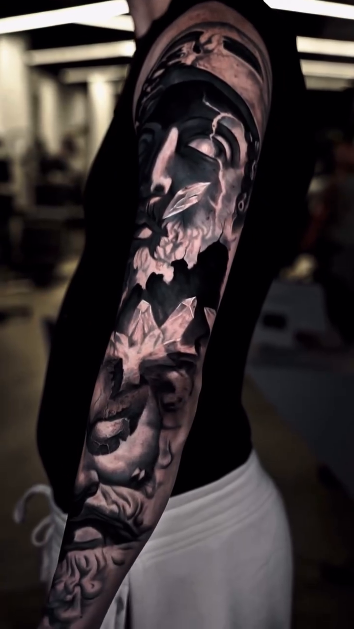 Tattoo by @rene_artt — realism, black_and_grey