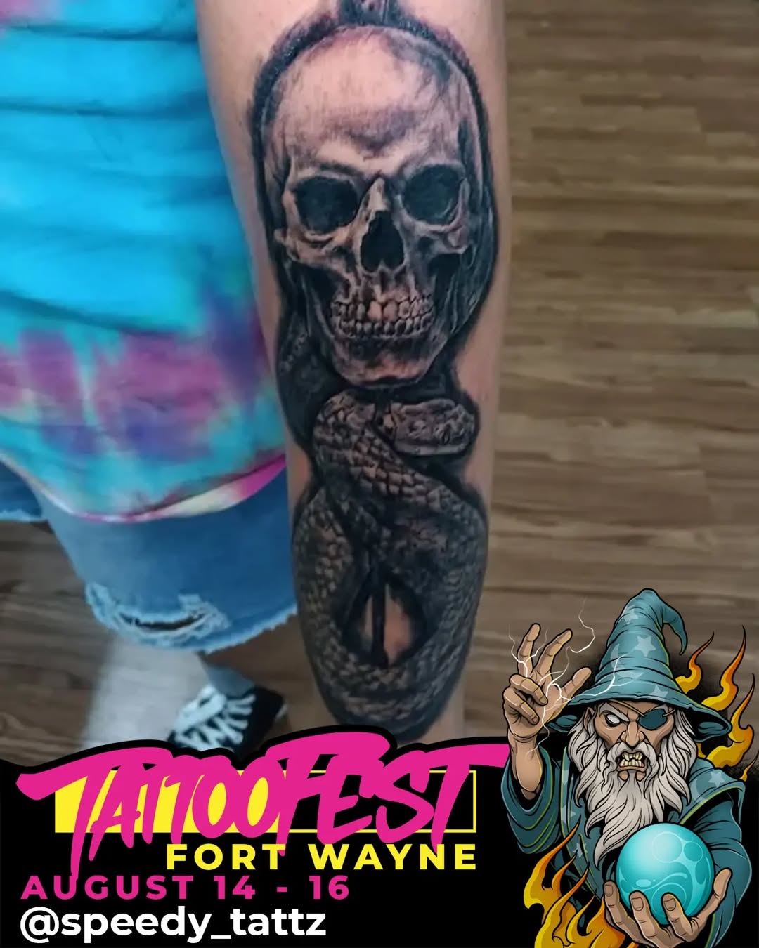 Tattoo by @speedy_tattz — realism, black_and_grey