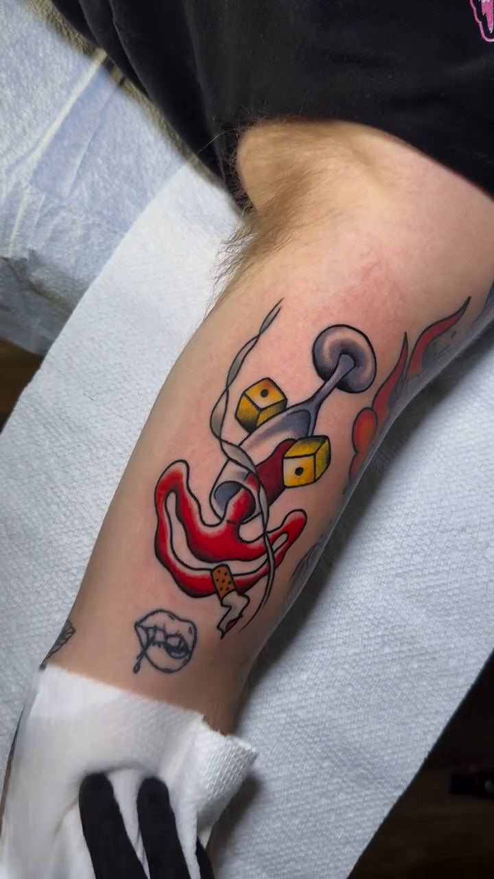Tattoo by @trashcattattoos — neo_traditional