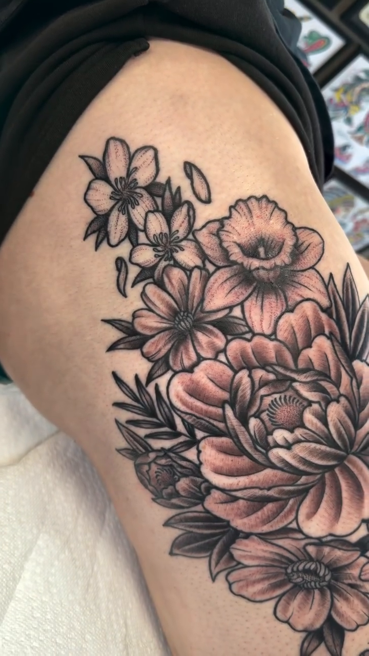 Tattoo by @tattoosbychrismikesell — black_and_grey, realism